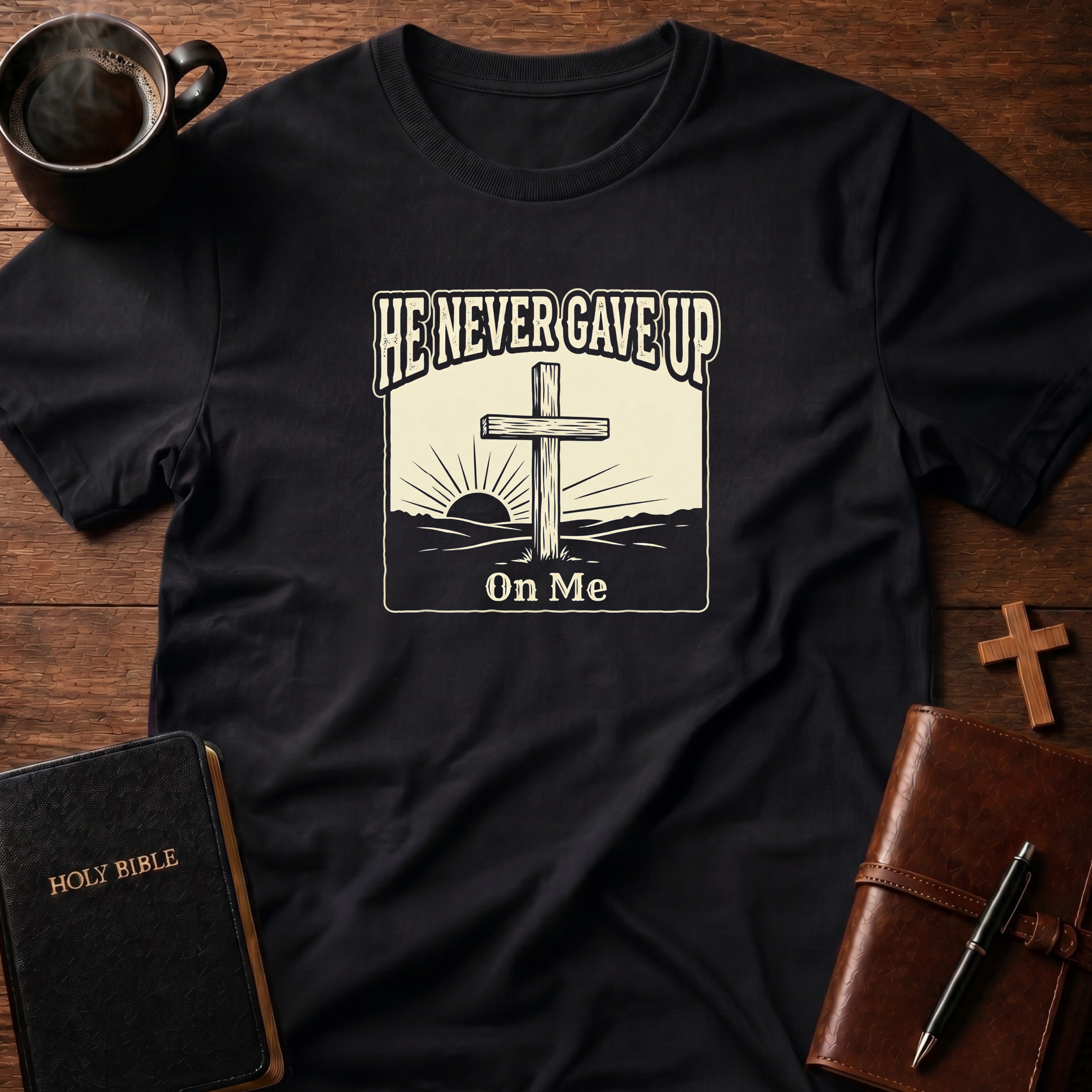 He Never Gave Up Scene T-Shirt