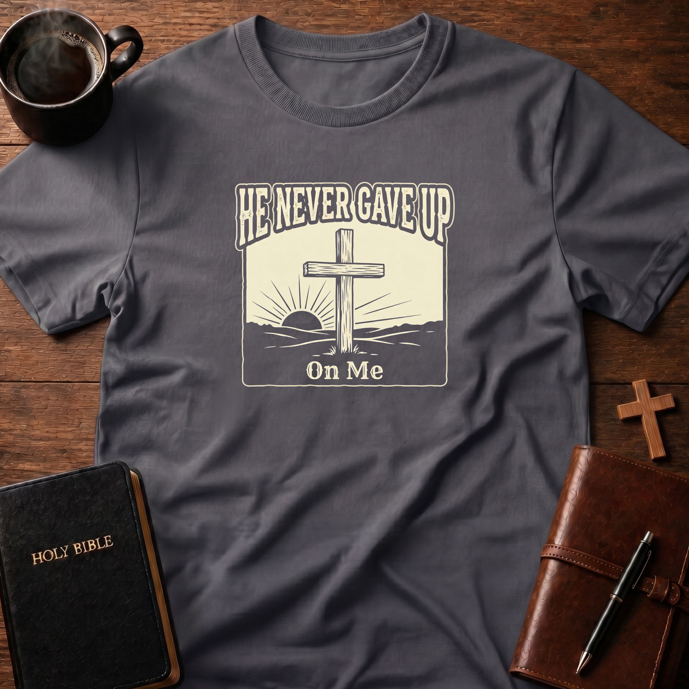 He Never Gave Up Scene T-Shirt