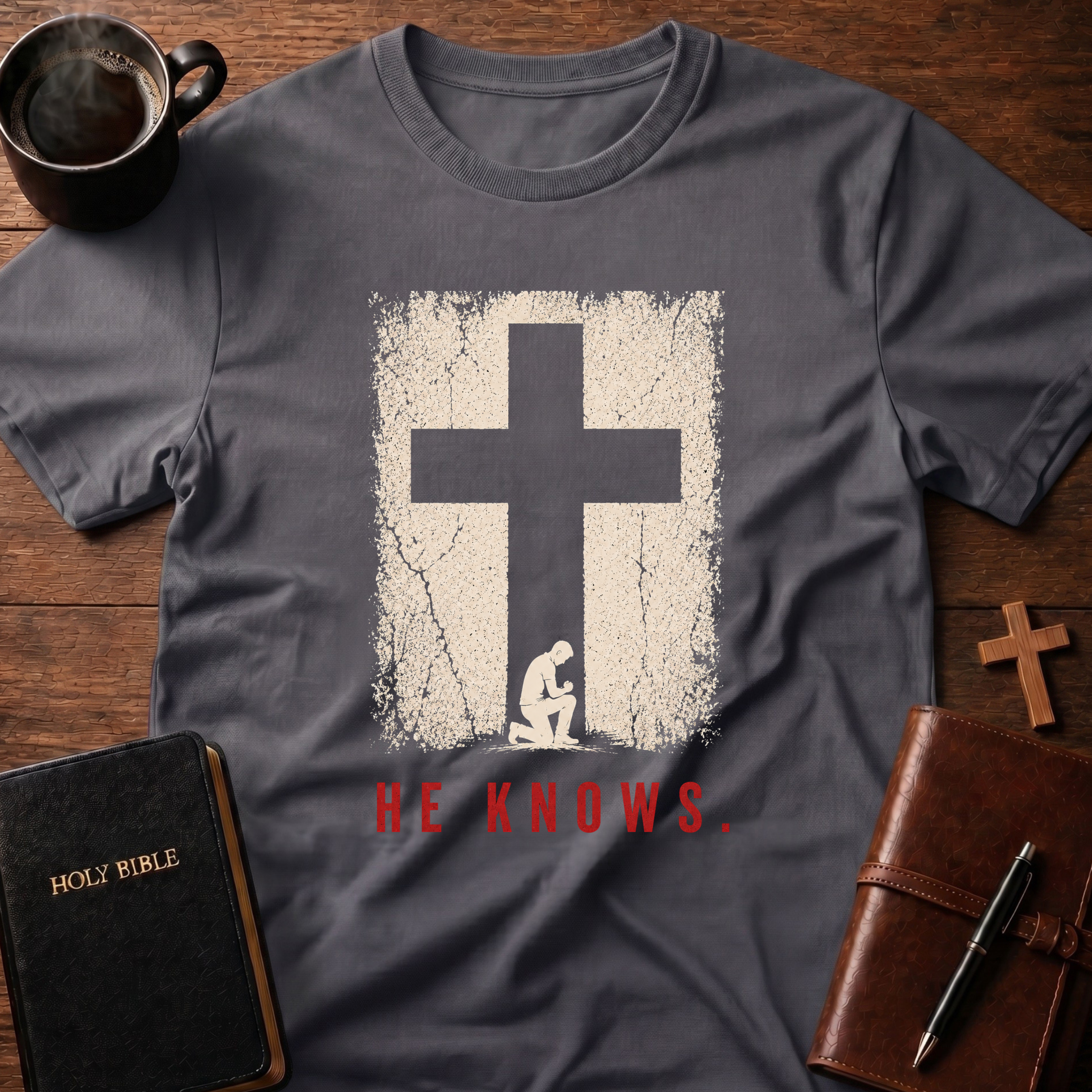 He Knows (Cross) T-Shirt