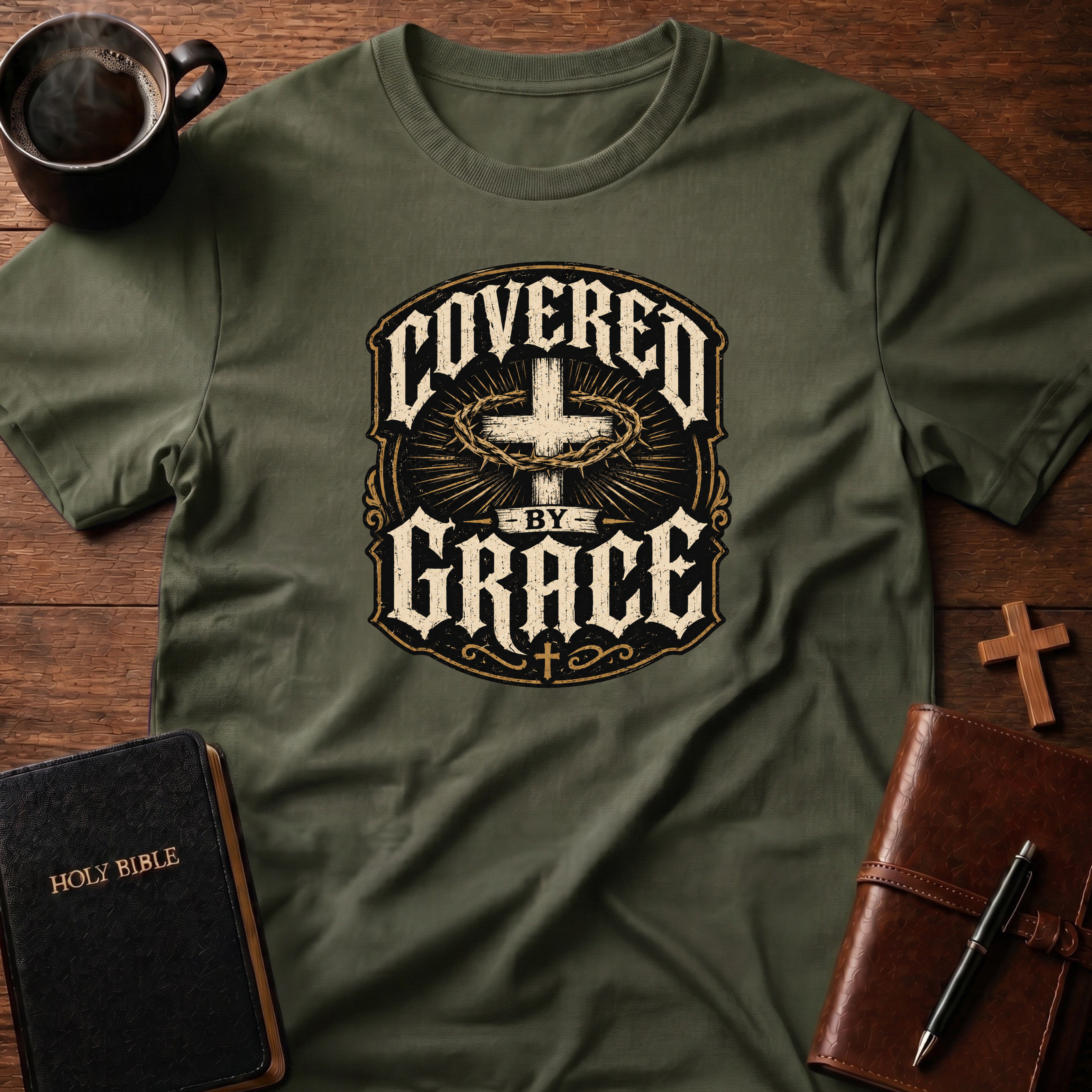 Covered By T-Shirt