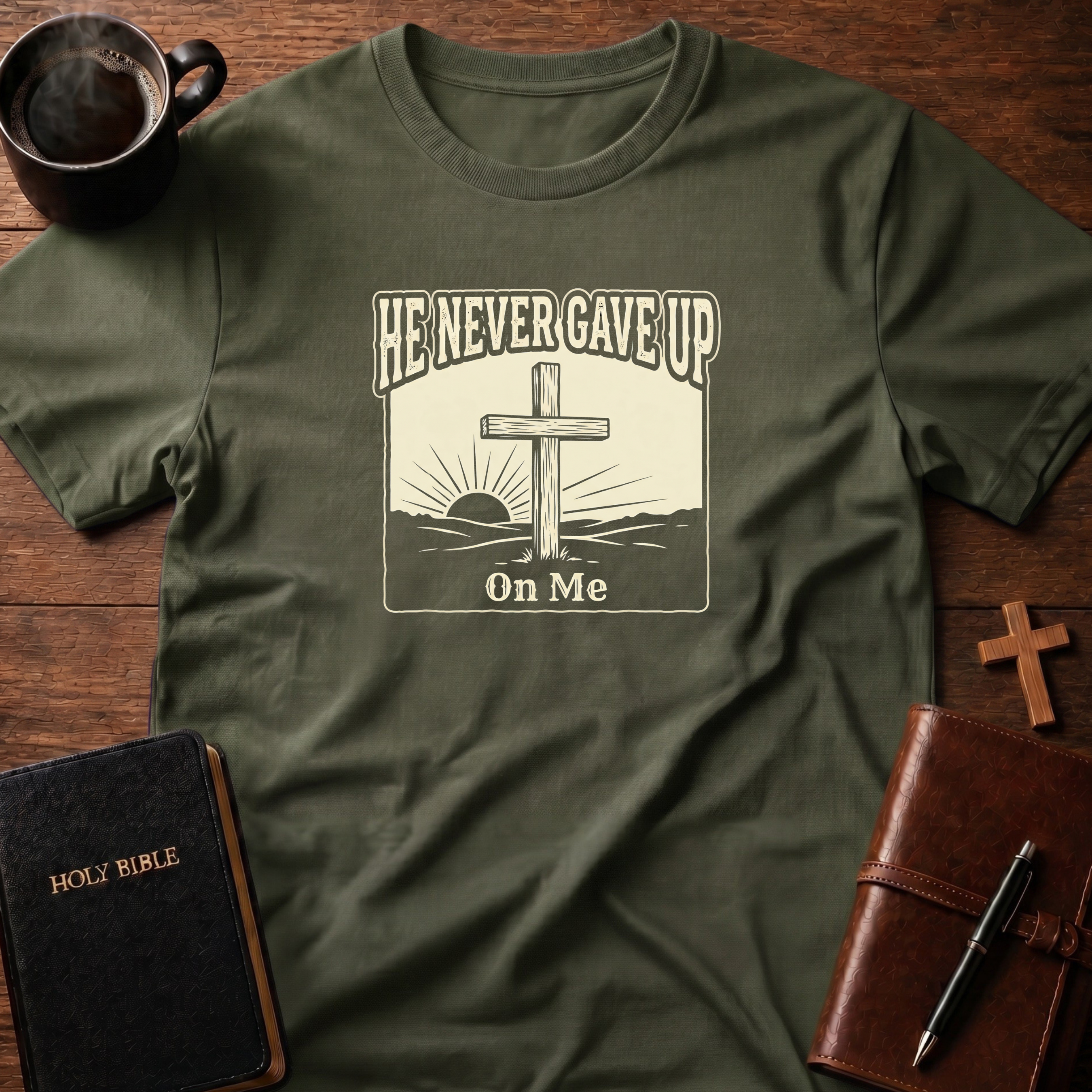 He Never Gave Up Scene T-Shirt