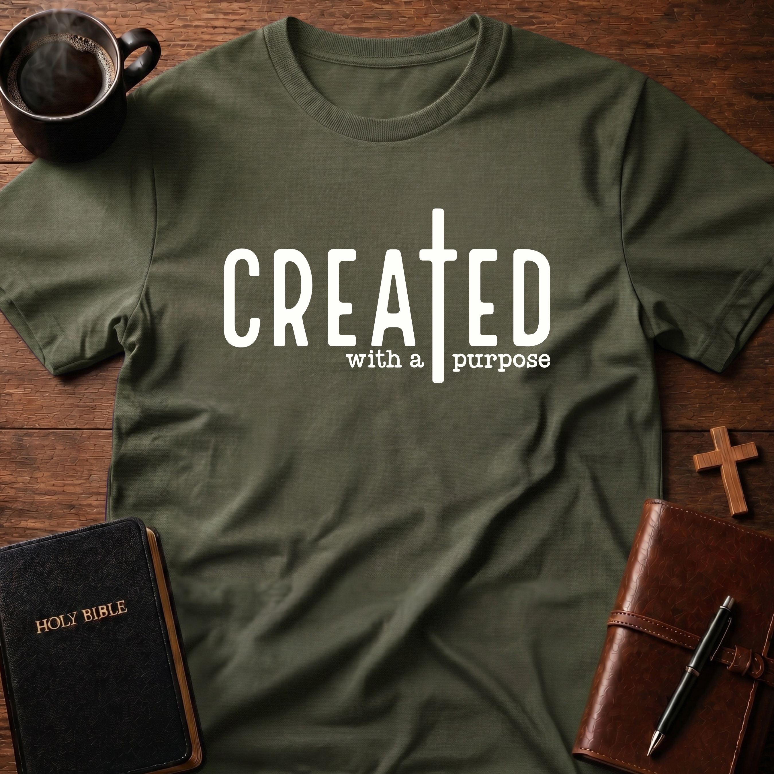 Created With A Purpose Cross T-Shirt