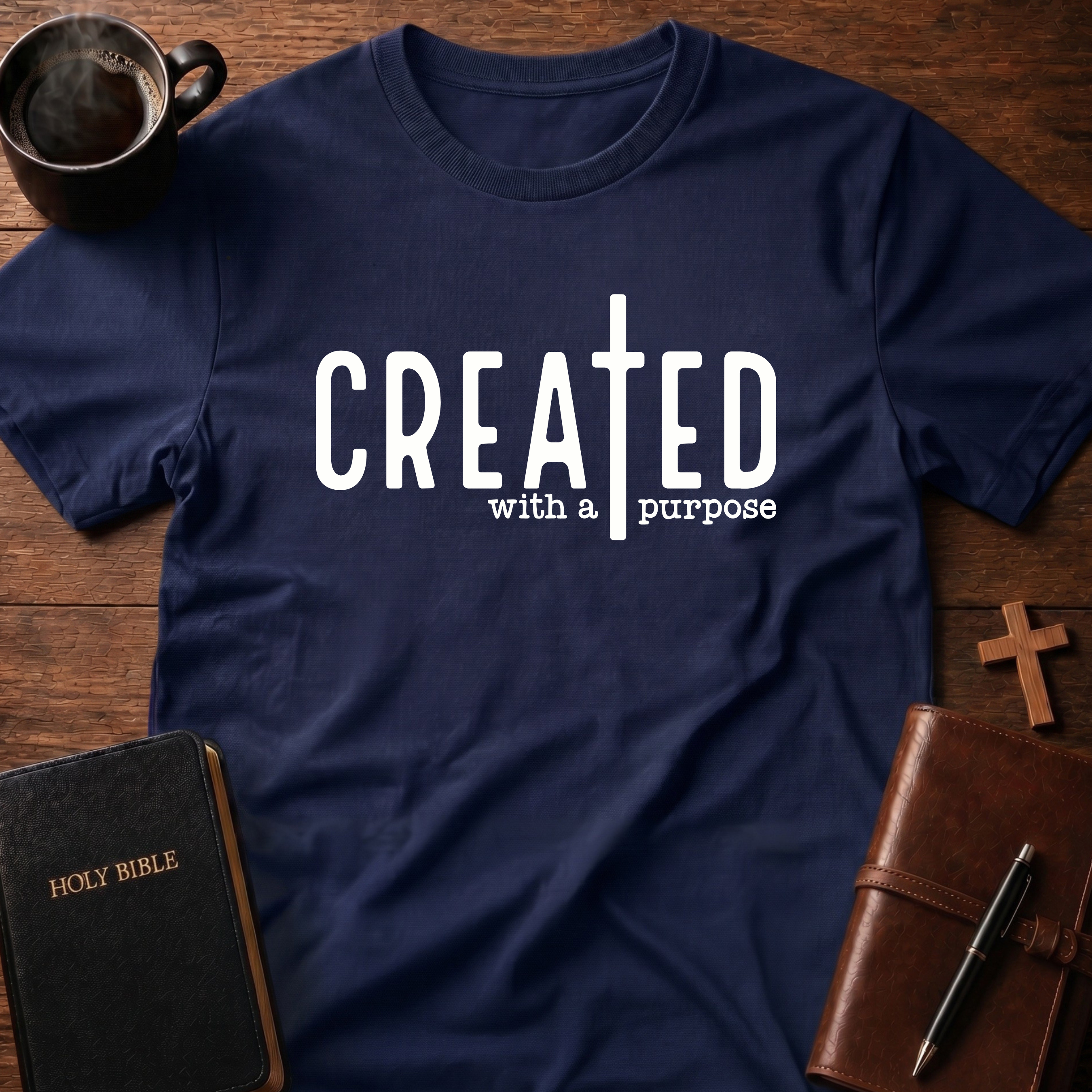 Created With A Purpose Cross T-Shirt