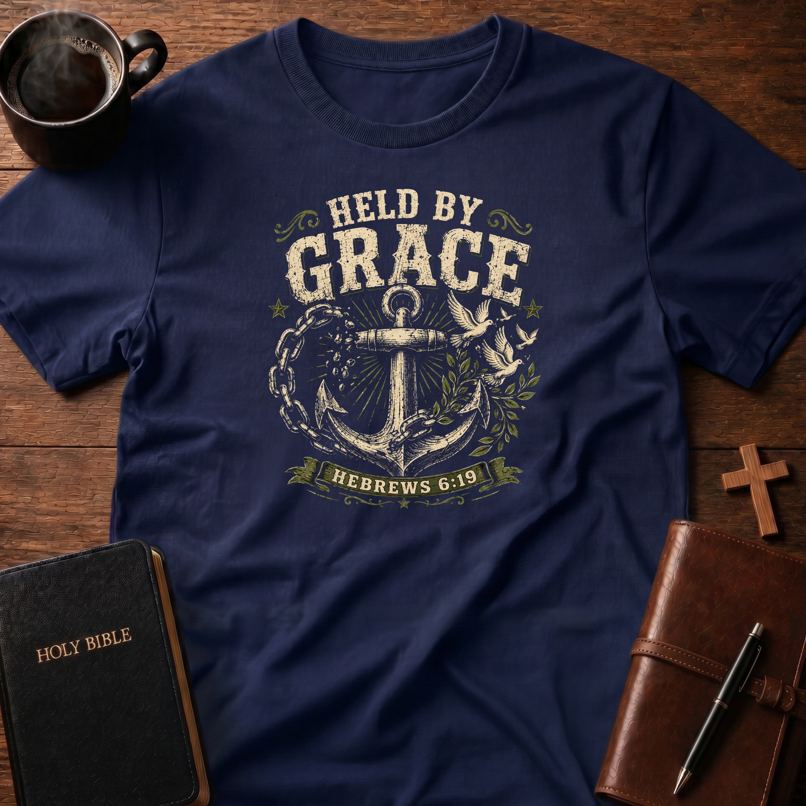 Held By T-Shirt