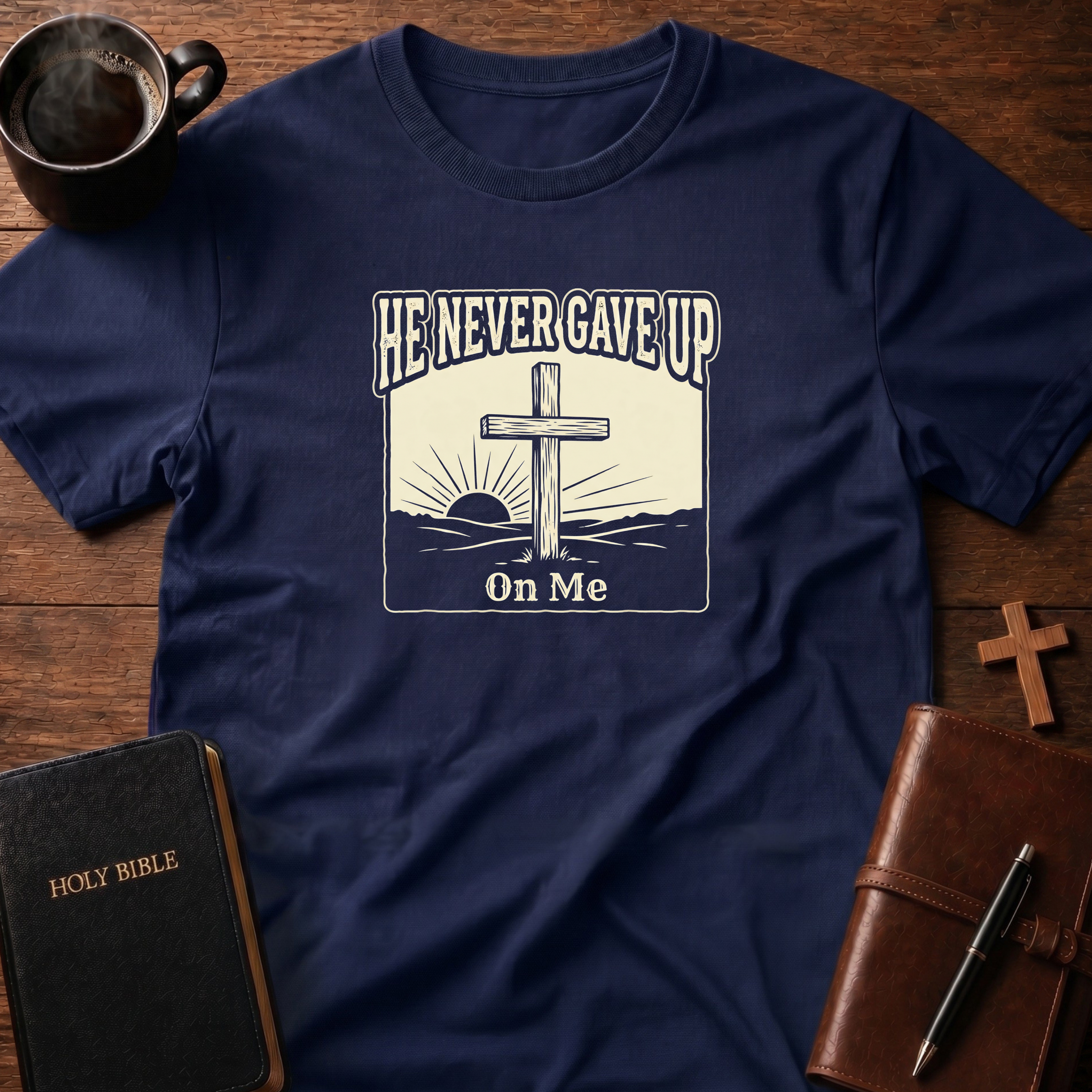 He Never Gave Up Scene T-Shirt