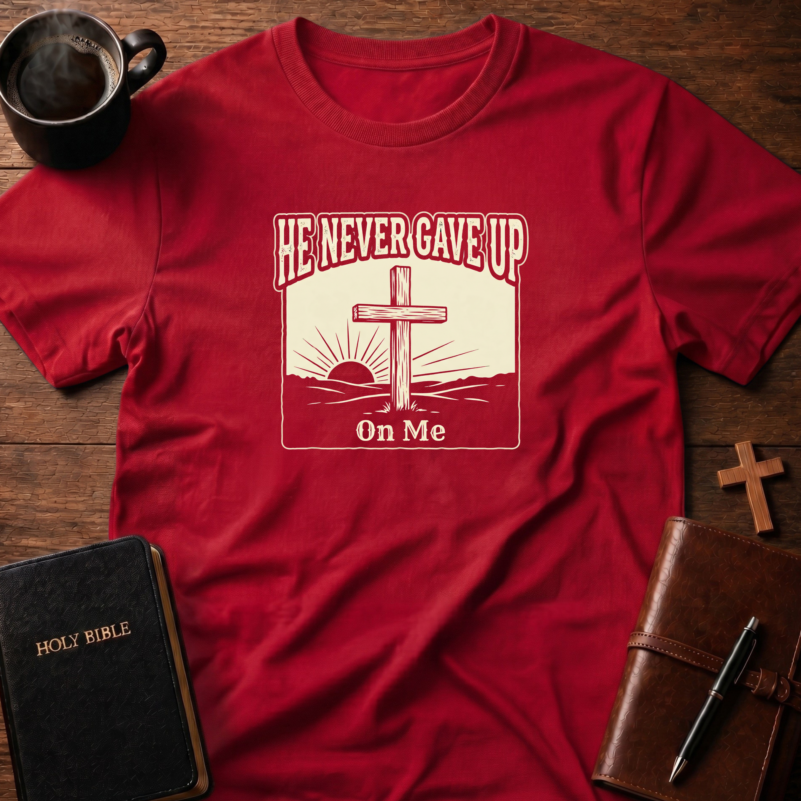 He Never Gave Up Scene T-Shirt