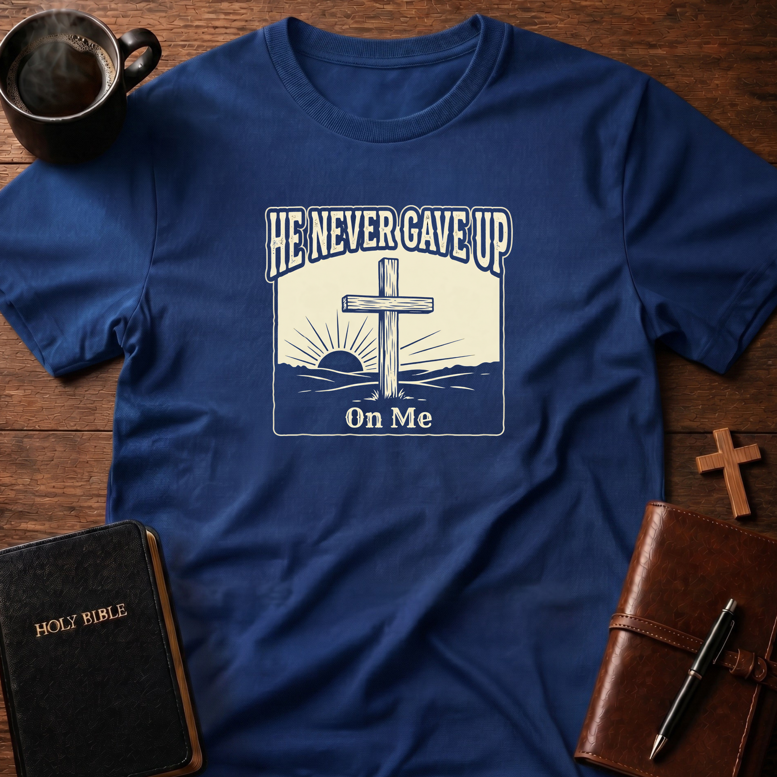 He Never Gave Up Scene T-Shirt